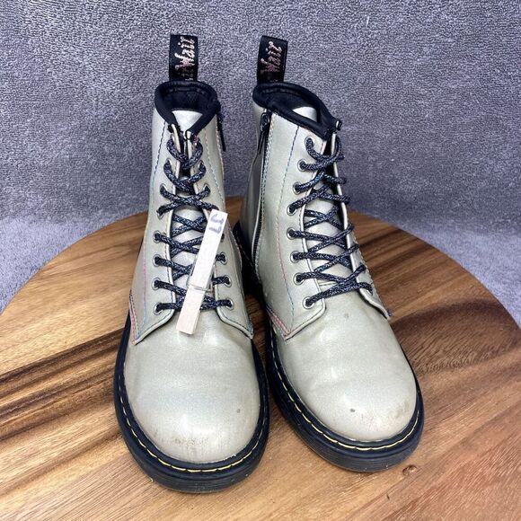 Dr. Doc Martens 1460 Pastel Glitter J Sparkle Rays Boots Kid Size 3 AirWair - Picture 11 of 11